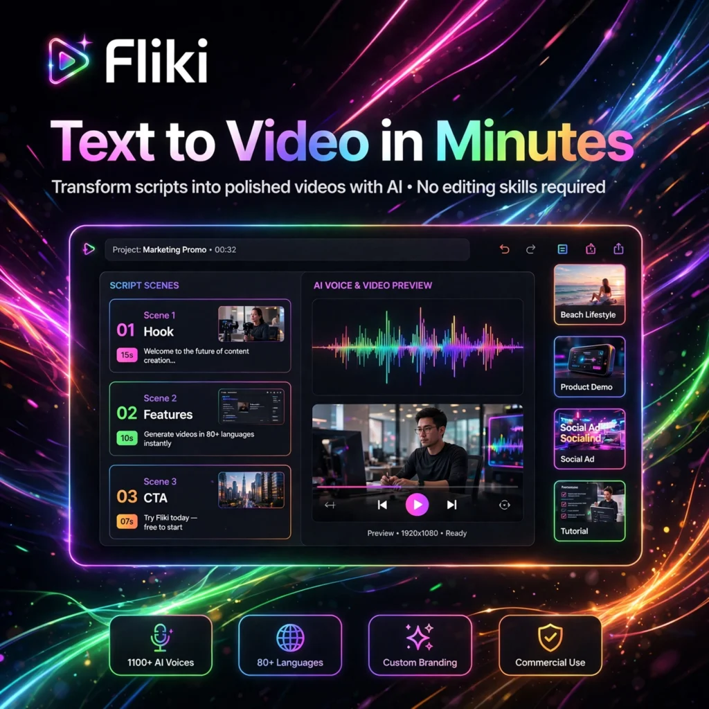 Fliki AI tool - featured banner