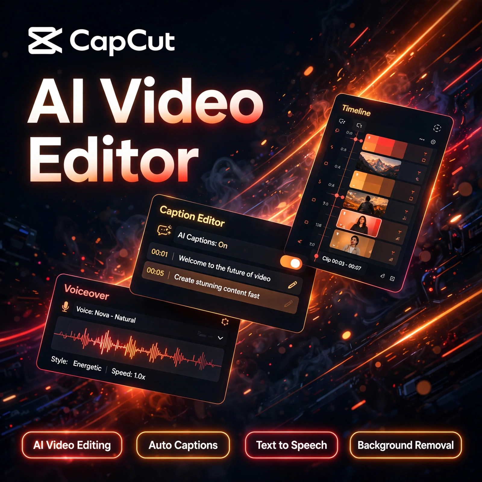 CapCut AI tool - AI Video Editing, Auto Captions, Text to Speech, Background Removal