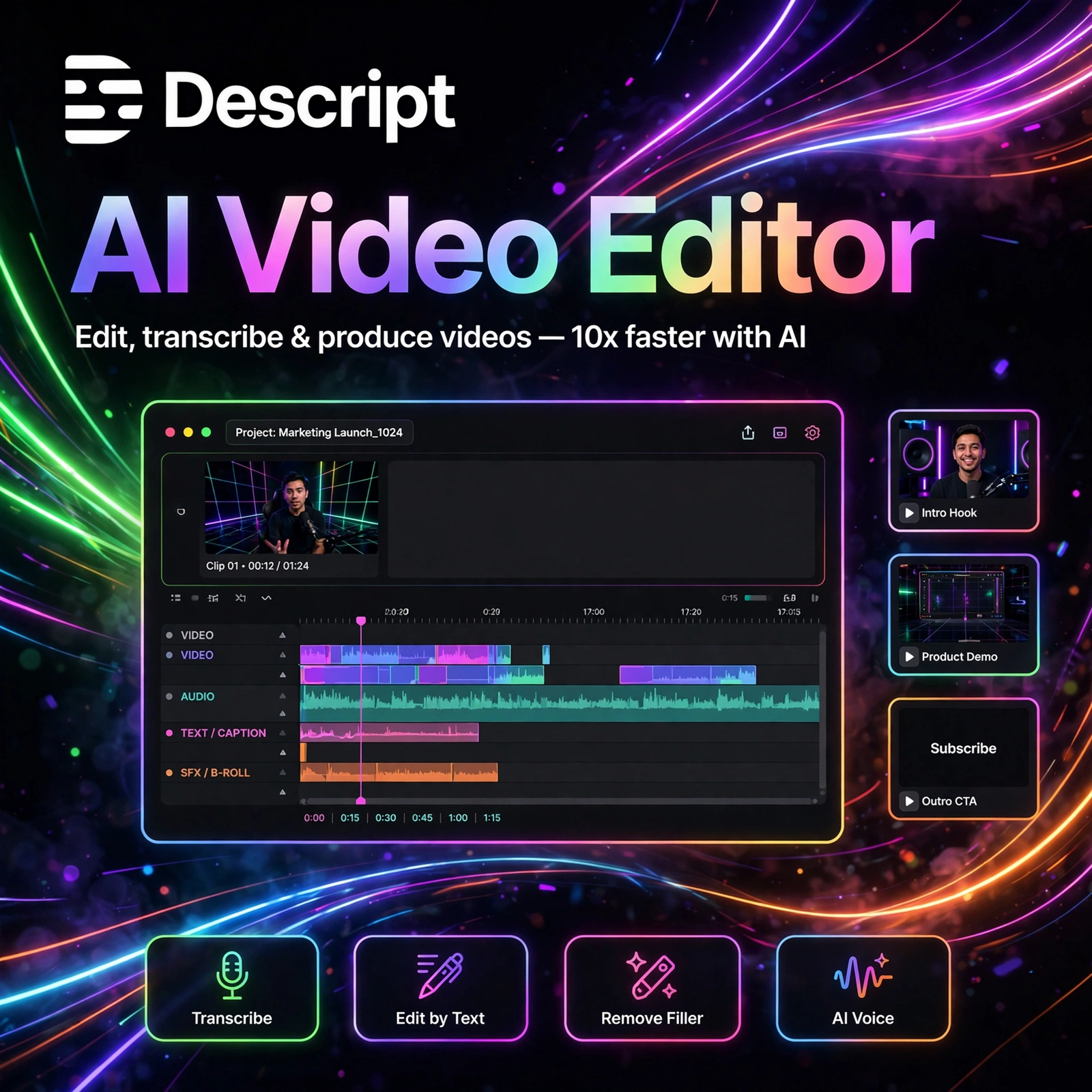 Descript AI tool - featured banner