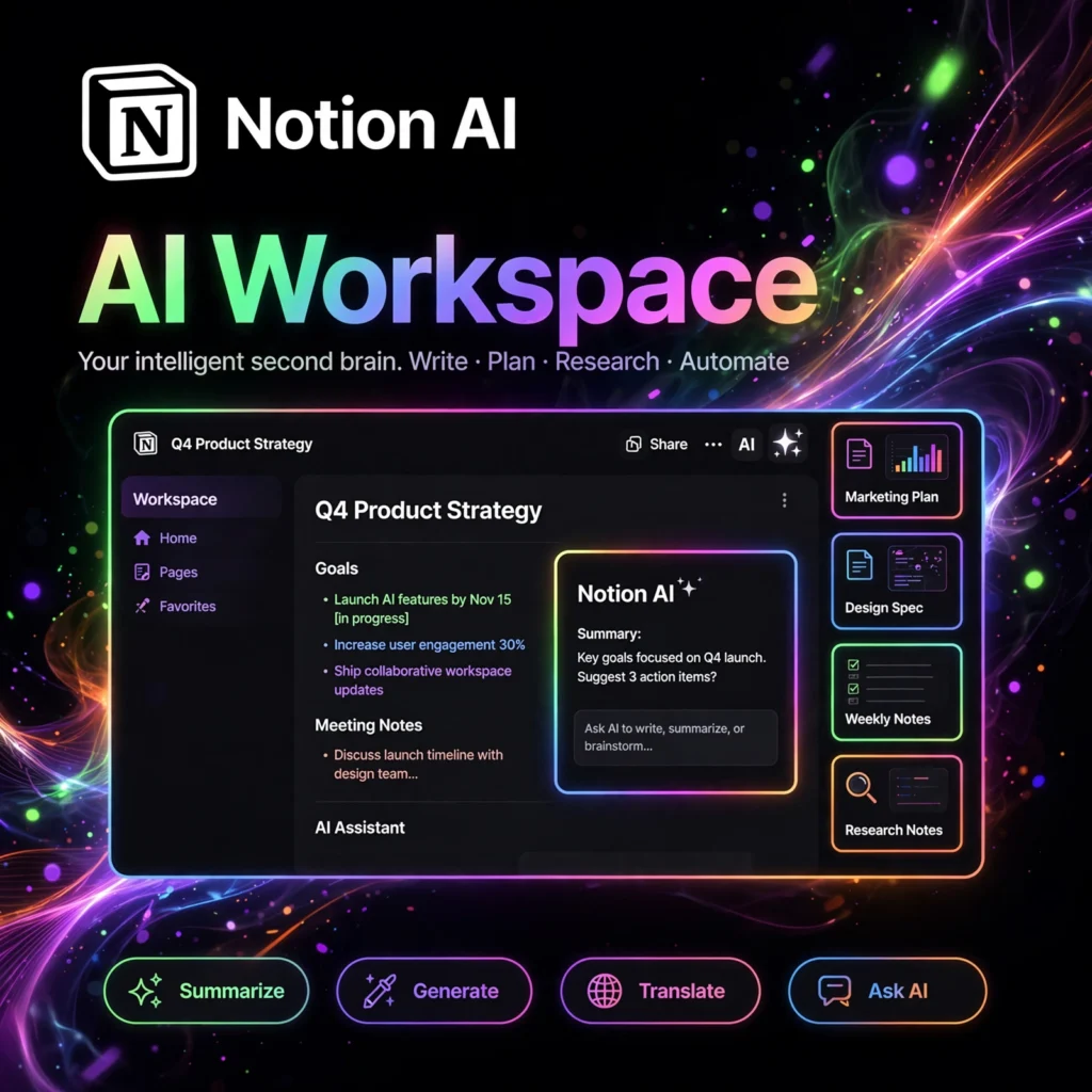 Notion AI AI tool - featured banner