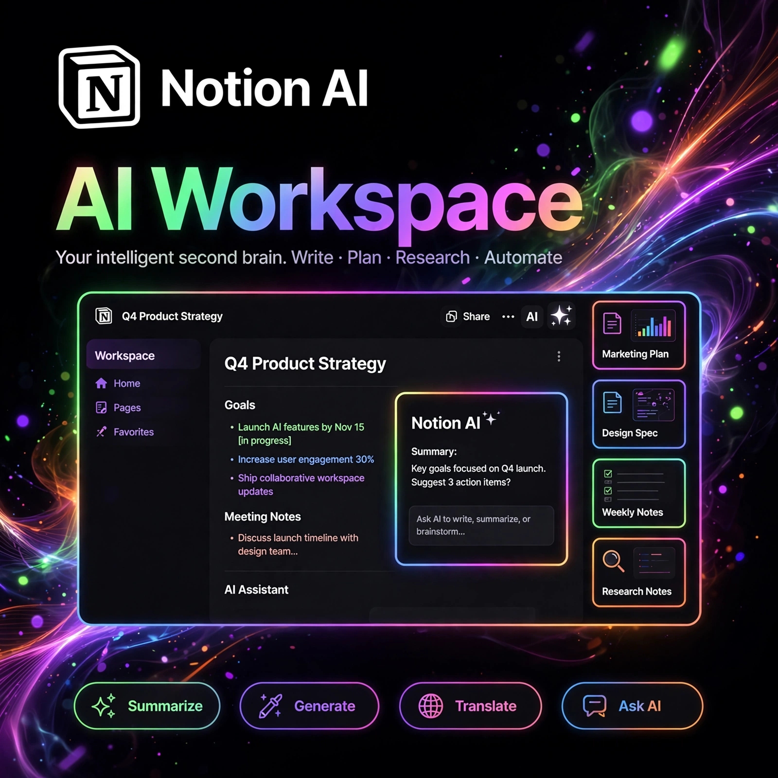 Notion AI AI tool - featured banner