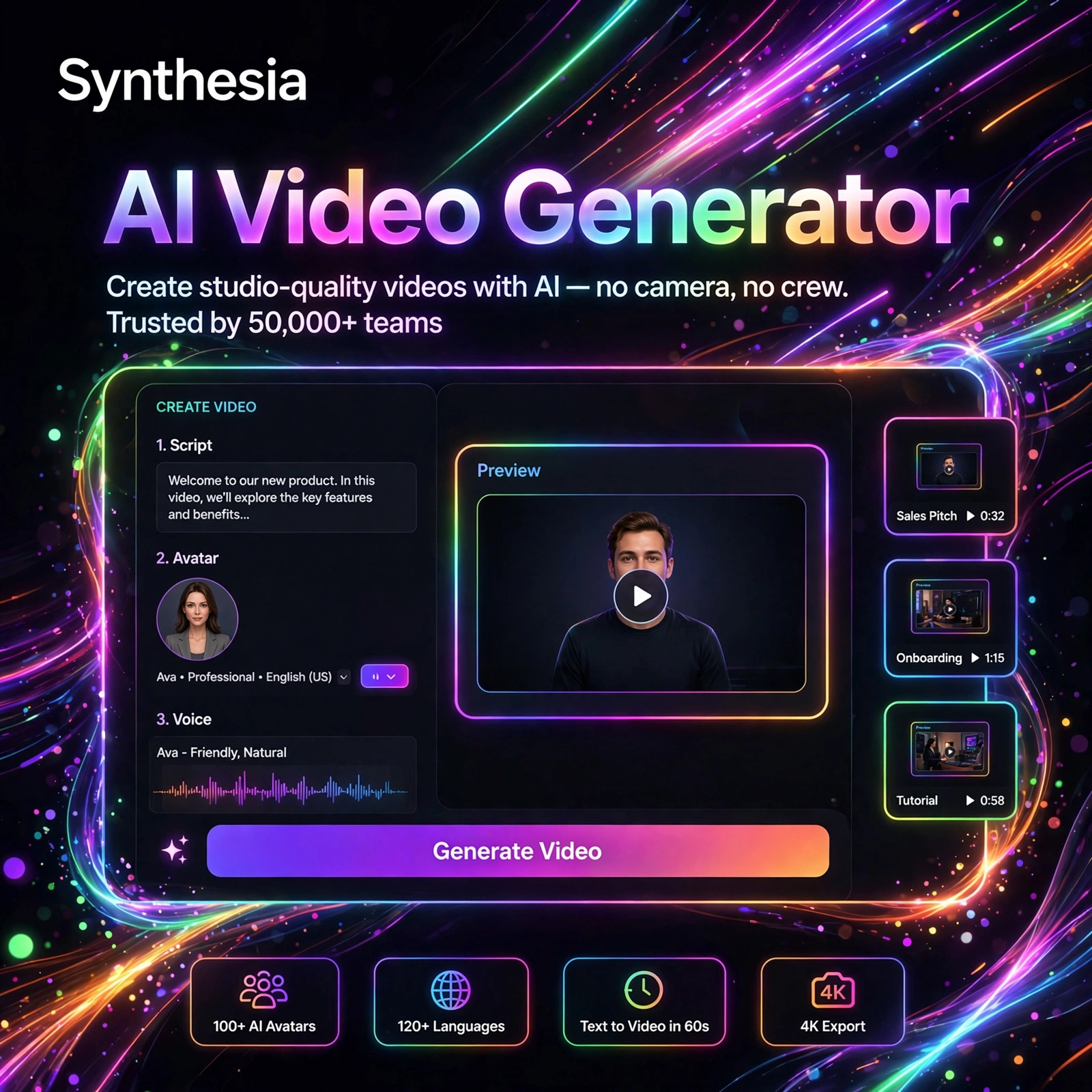 Synthesia AI tool - featured banner
