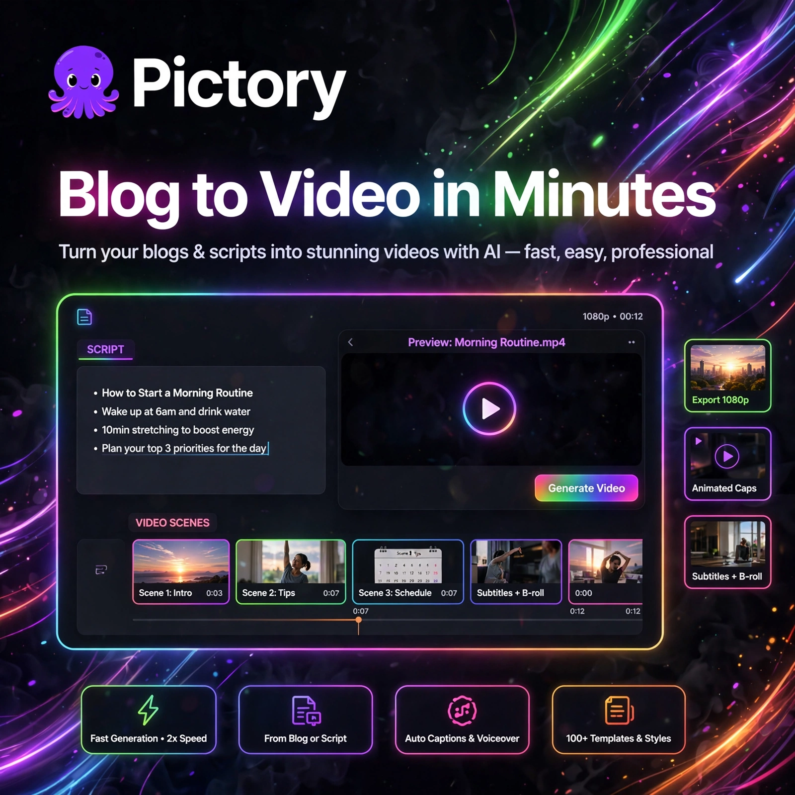 Pictory AI tool - featured banner