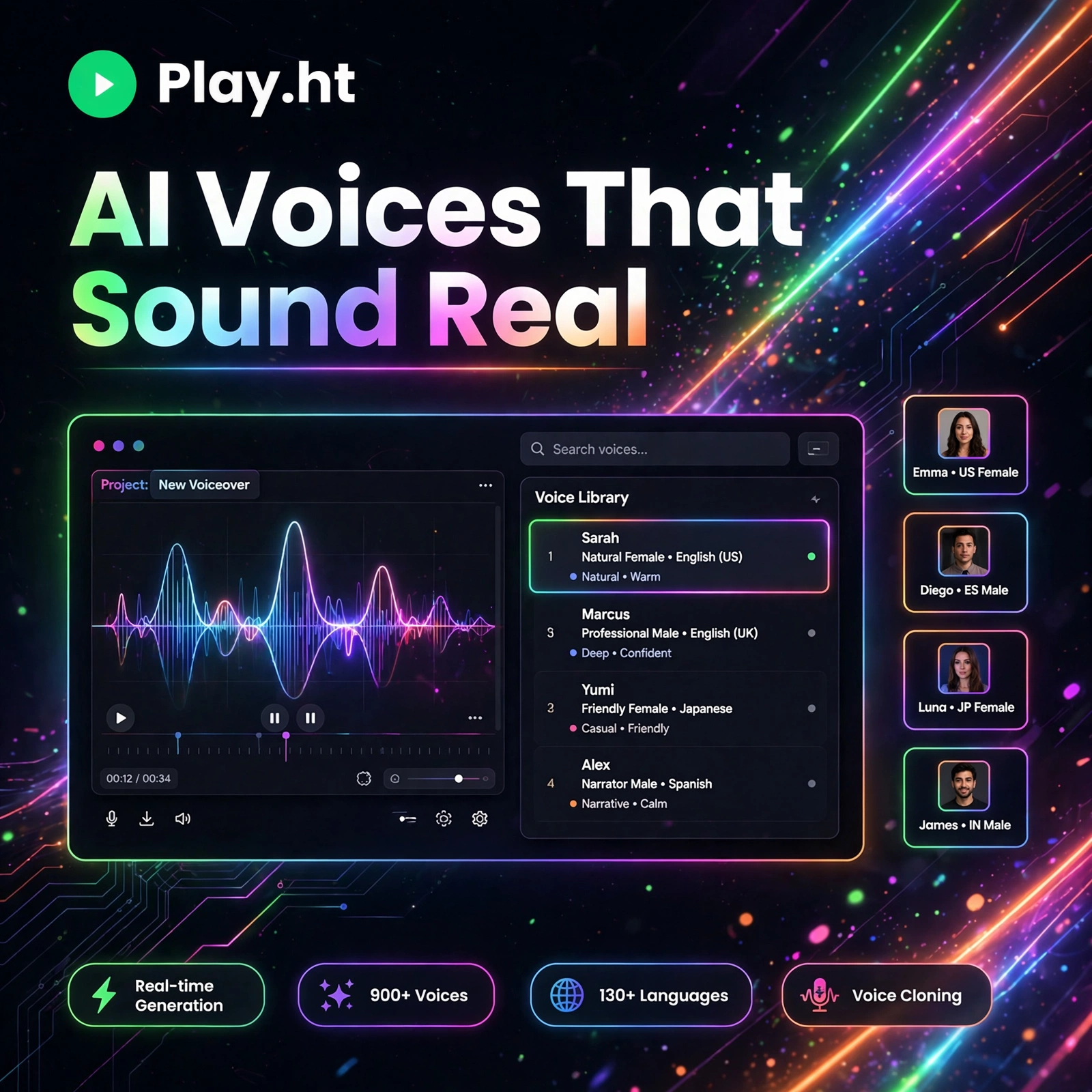 Play.ht AI tool - featured banner