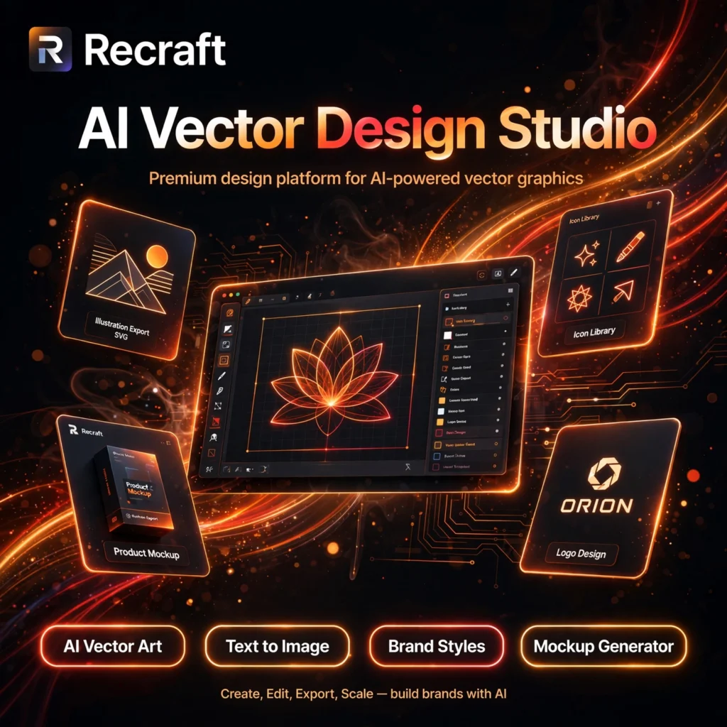 Recraft AI tool - AI Vector Art, Text to Image, Brand Styles, Mockup Generator